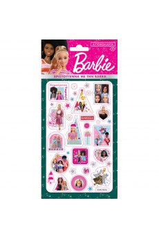 Αυτοκόλλητα Puffy - Barbie/Χριστούγεννα