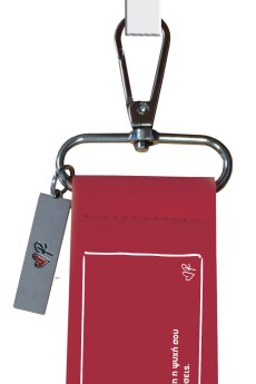 Μπρελοκ δερματ. Κόκκινο Ρενέ / Σ' αγαπάω 