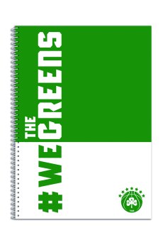 ΤΕΤΡΑΔΙΟ ΣΠΙΡΑΛ Α4 2ΘΕΜ. - WE THE GREENS ΠΑΝΑΘΗΝΑΪΚΟΣ ΜΠΑΣΚΕΤ 6