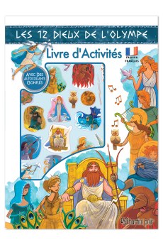 Οι 12 Θεοί του Ολύμπου - Βιβλίο Δραστηριοτήτων με Puffy Αυτοκόλλητα (Γαλλικά)