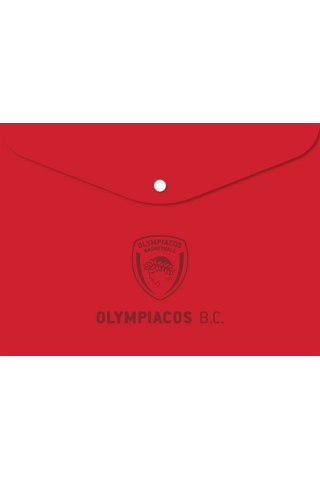 Φάκελος κουμπί Κόκκινος - Ολυμπιακός Μπάσκετ 5