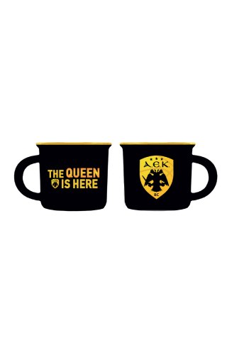 Κούπα espresso - ΑΕΚ Μπάσκετ 2 / μαύρη The Queen Is Here